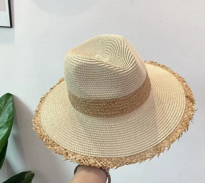 Straw Hat, Fur-Trimmed Straw Hat, Gentleman′s Hat, Top Hat, Sun Visor, Beach Straw Hat